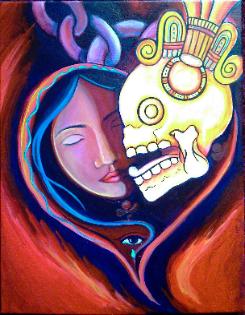 Day of the Dead, Dia de Los Murteos, Expresiones, Expressions, Dolores Gonzalez Haro, Expresiones de Arte, Chicana, Our Lady, Virgen Mary, Mexican Art